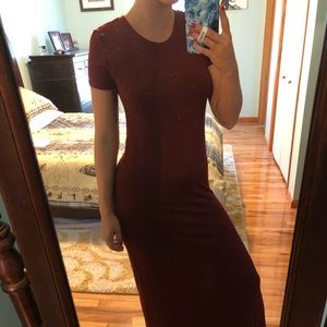 Maroon Maxi Dress